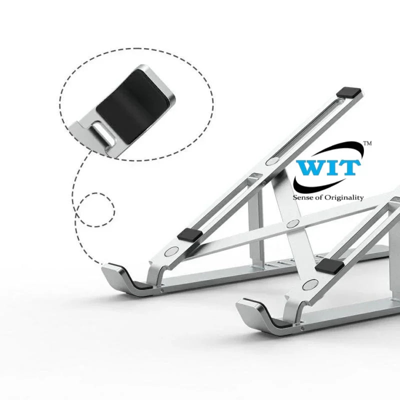 Wiwu Laptop Stand S400 For Macbook & Laptop - Silver - Tashqila Wiwu Laptop Stand S400 For Macbook & Laptop - Silver - Tashqila